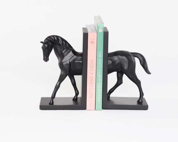 SUPORTE LIVROS CAVALO 3D 25X10X33CM