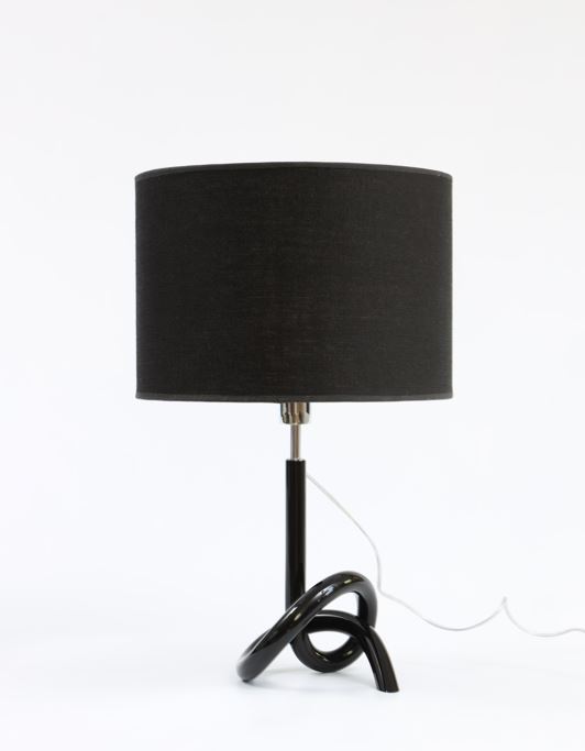 LUMINÁRIA NÓ EM ACRILICO PRETO